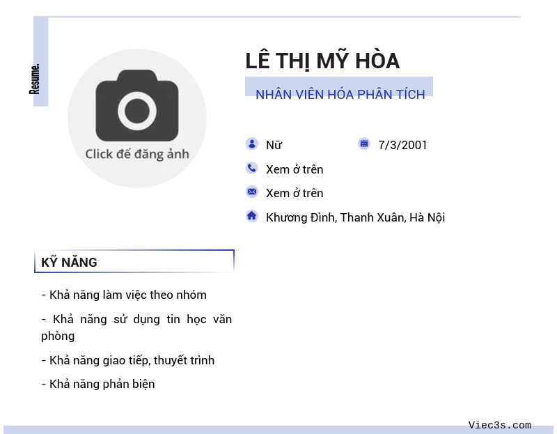 CV ứng viên