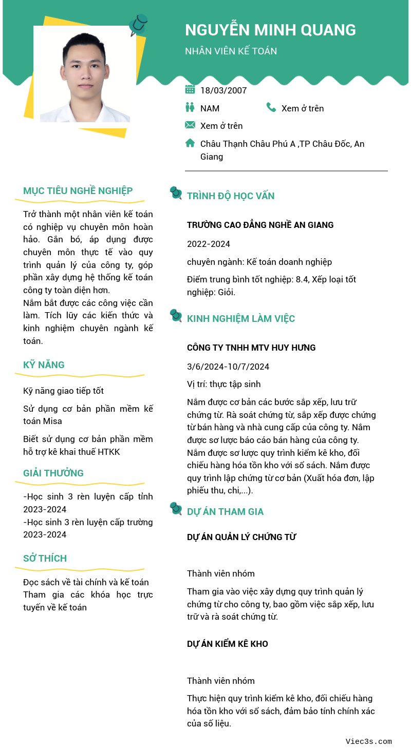 CV ứng viên