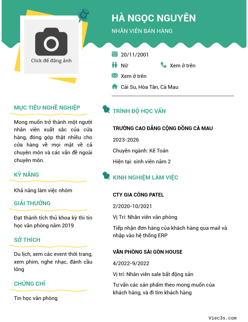 CV ứng viên