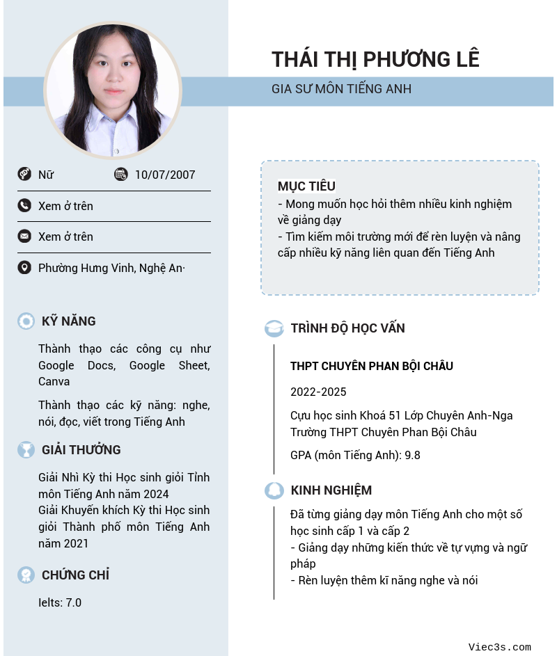 CV ứng viên