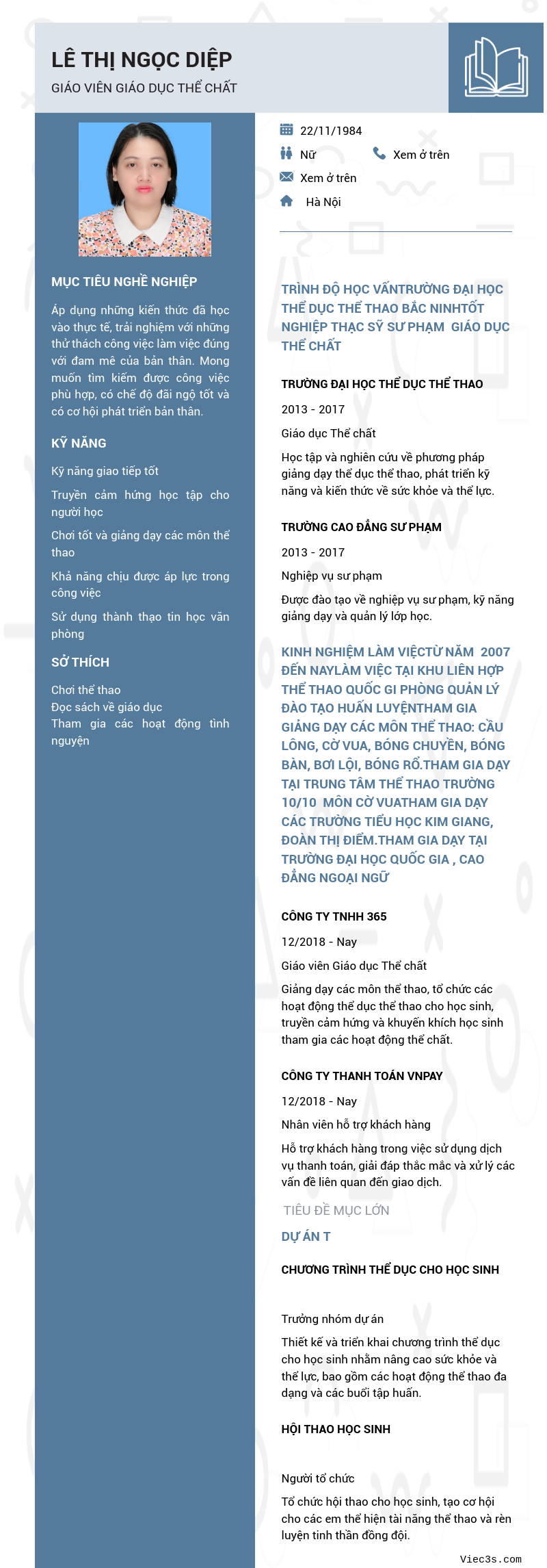 CV ứng viên