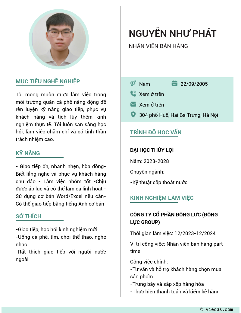 CV ứng viên