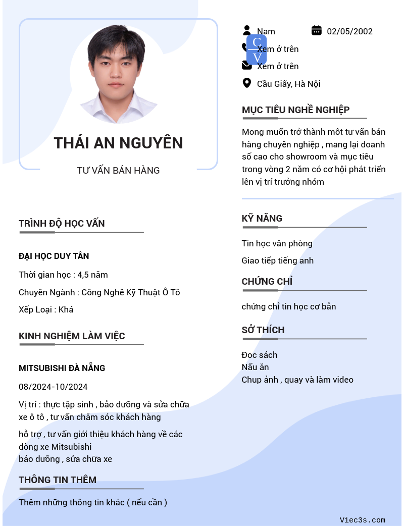 CV ứng viên