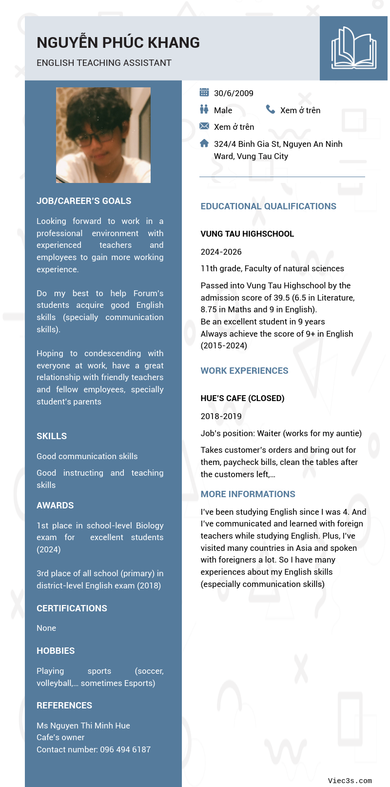 CV ứng viên