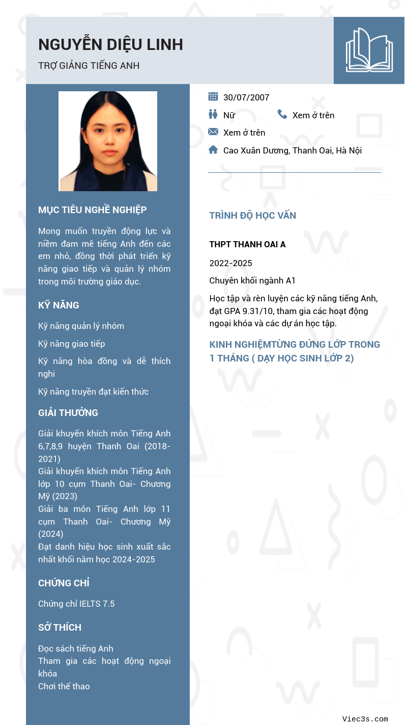 CV ứng viên