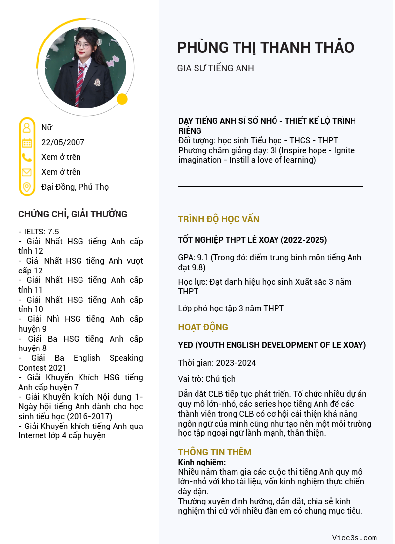 CV ứng viên