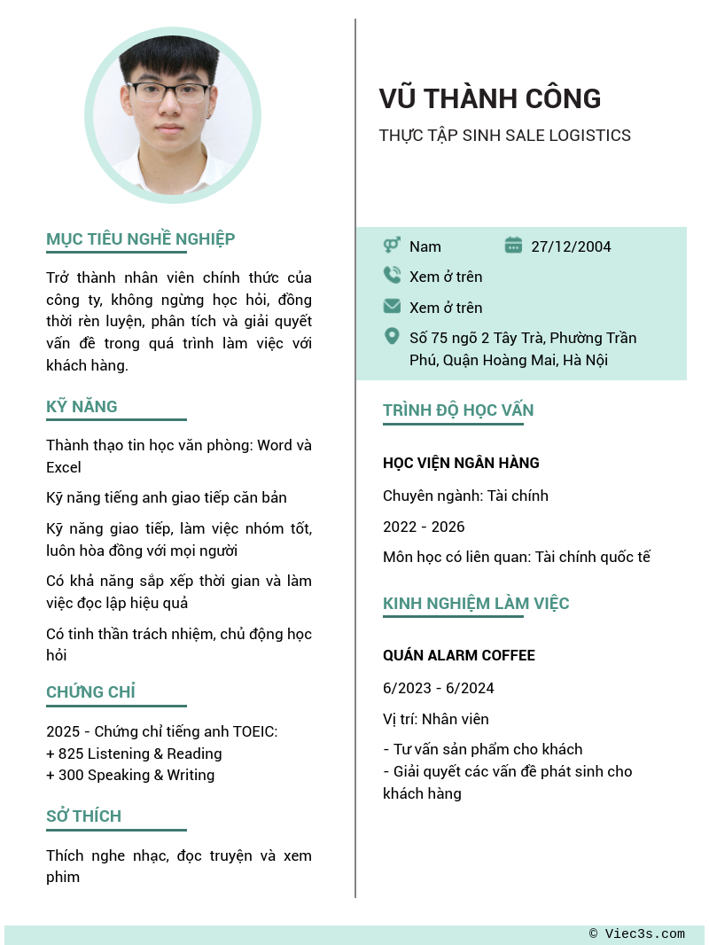 CV ứng viên
