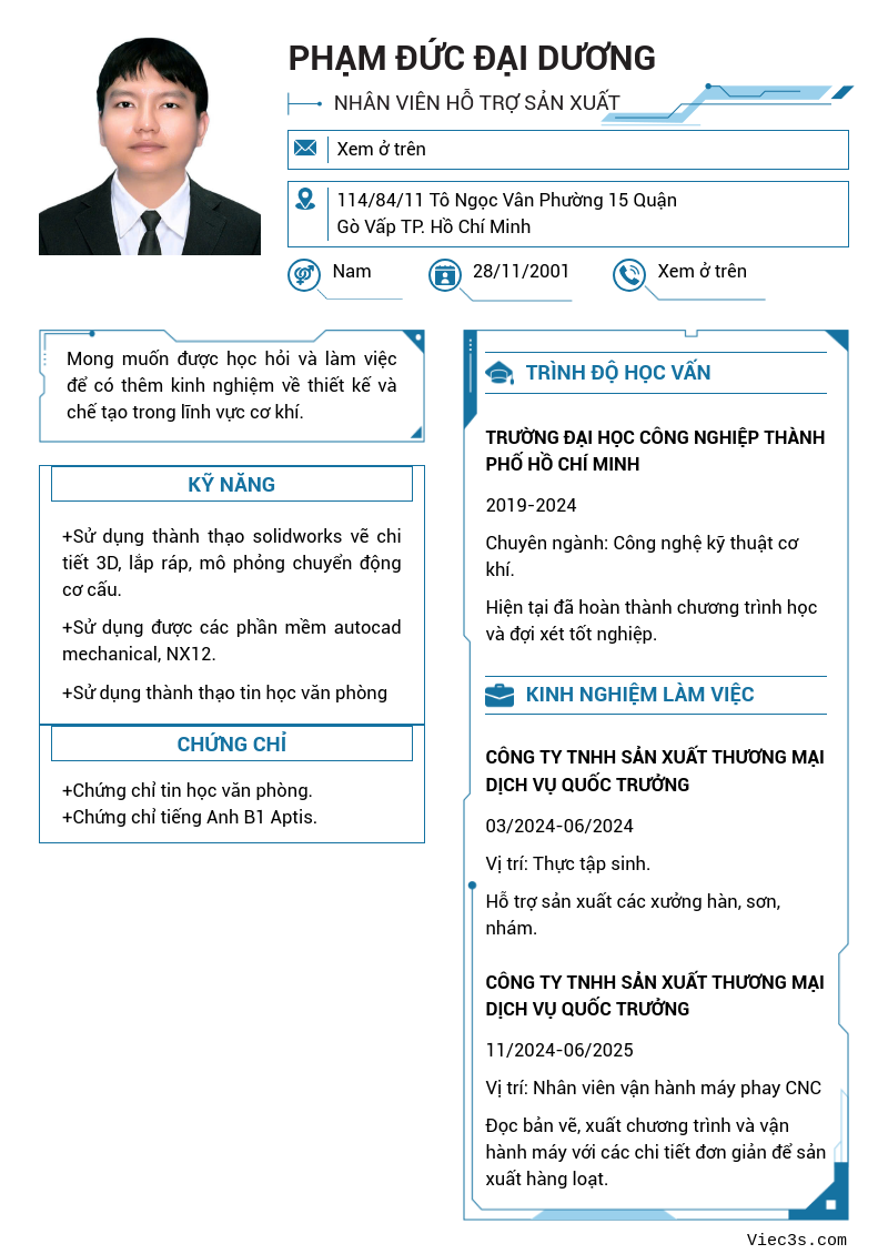 CV ứng viên