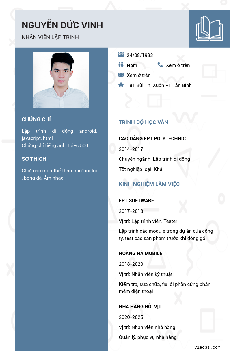 CV ứng viên