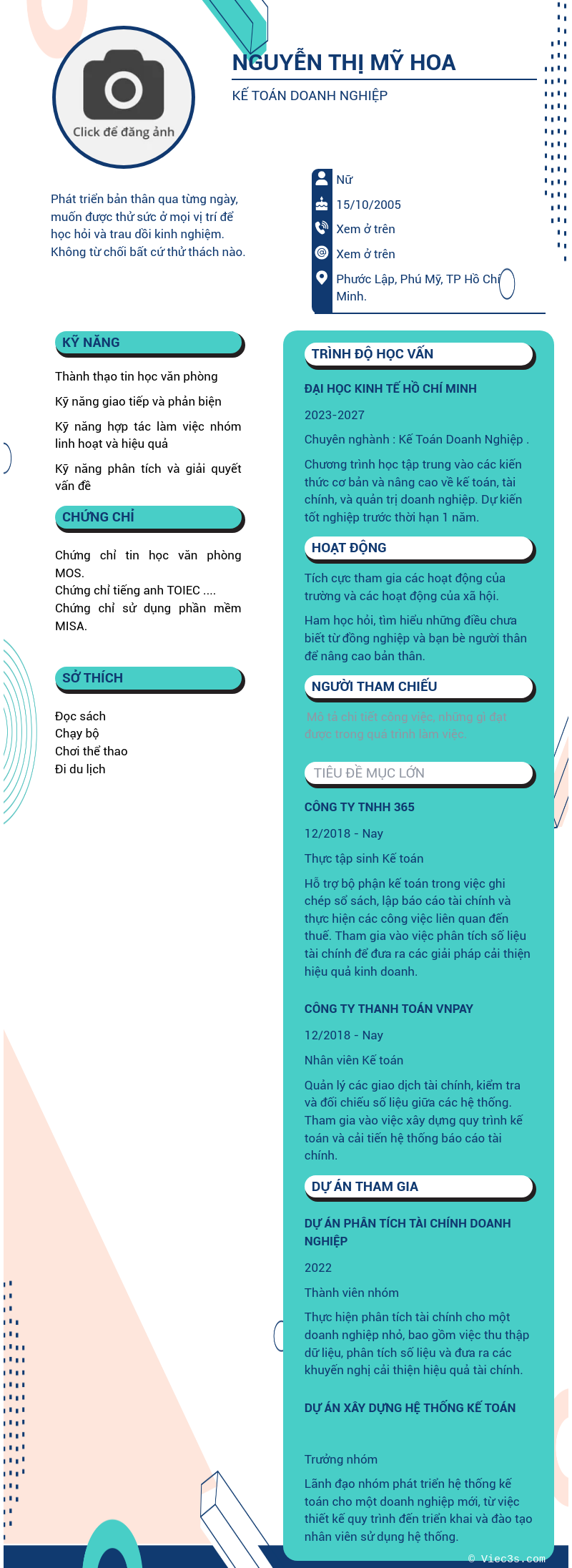 CV ứng viên
