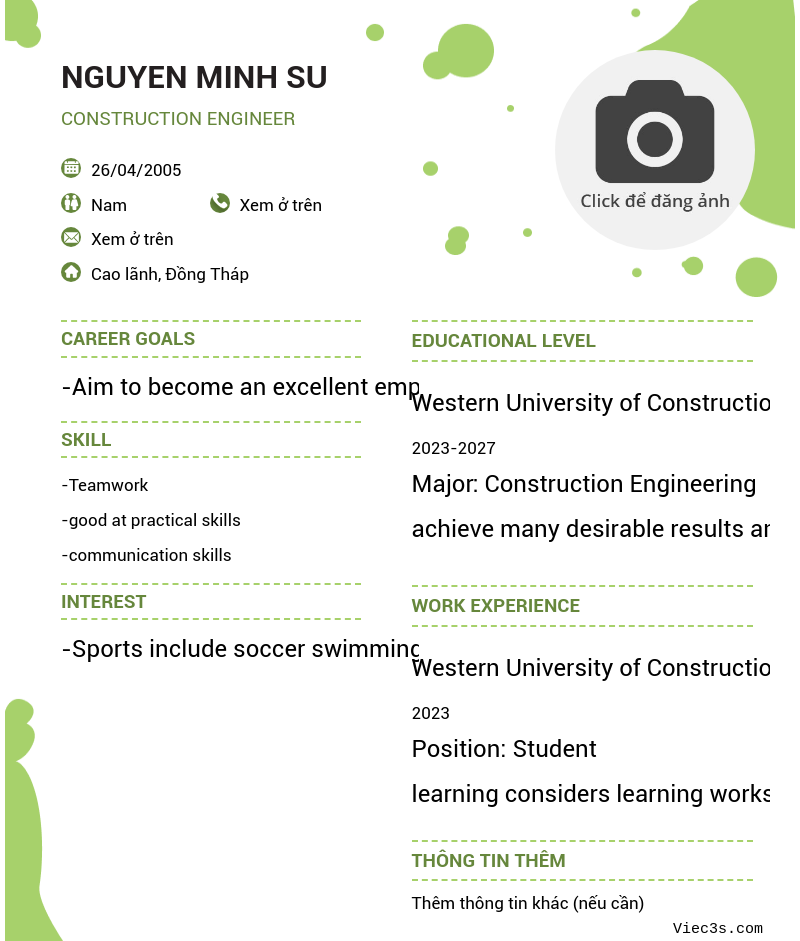 CV ứng viên