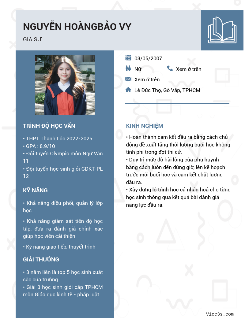 CV ứng viên