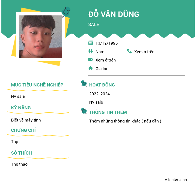 CV ứng viên