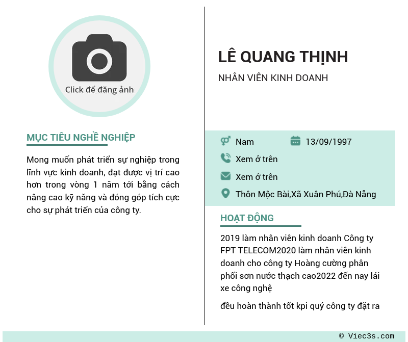 CV ứng viên