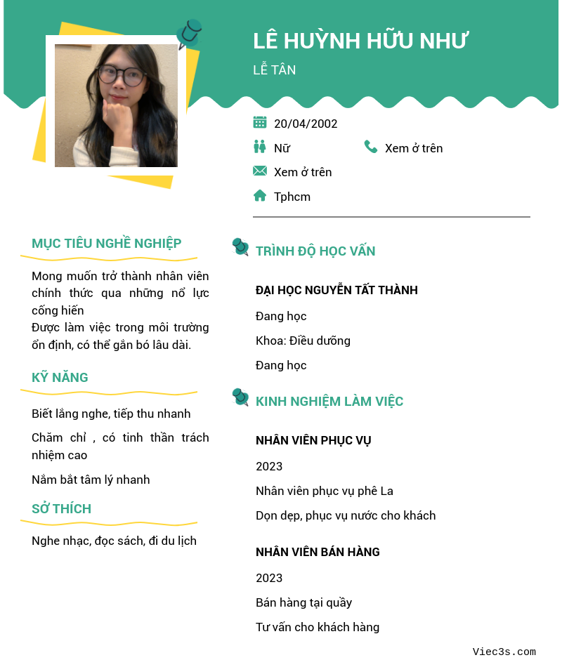 CV ứng viên