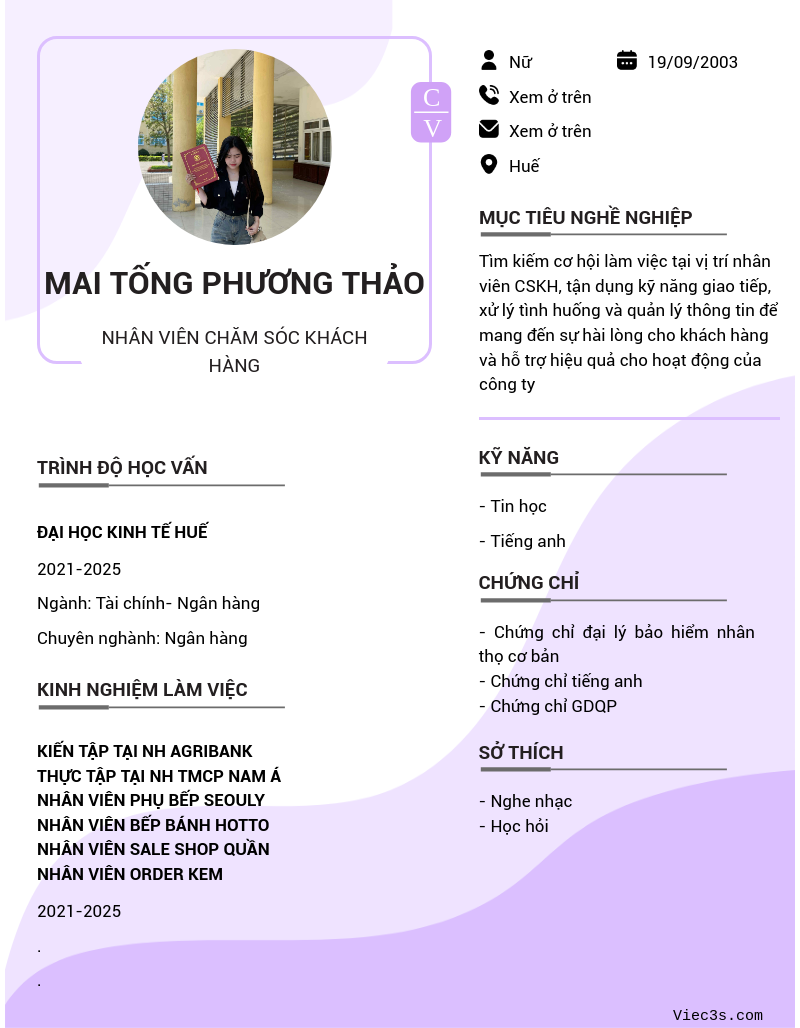 CV ứng viên