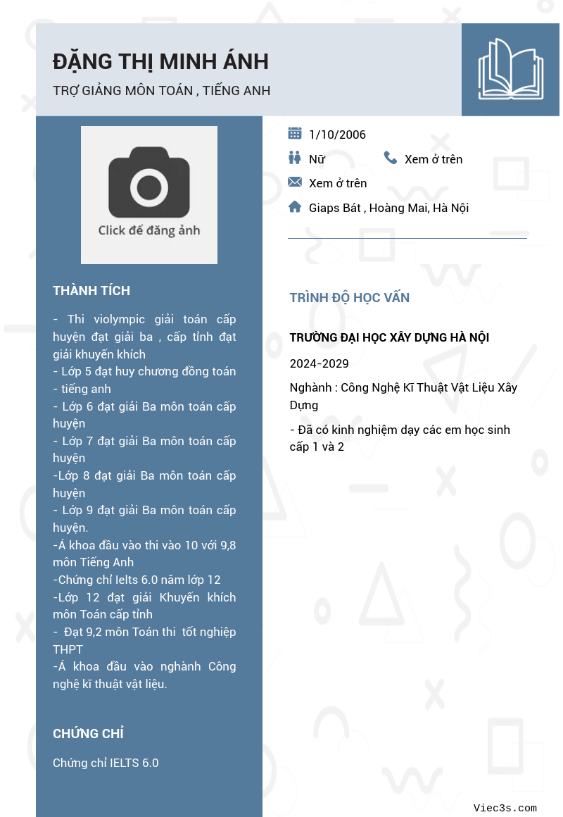 CV ứng viên