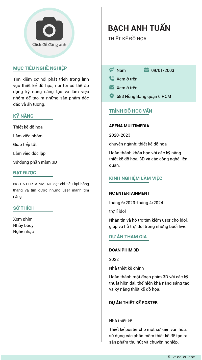 CV ứng viên