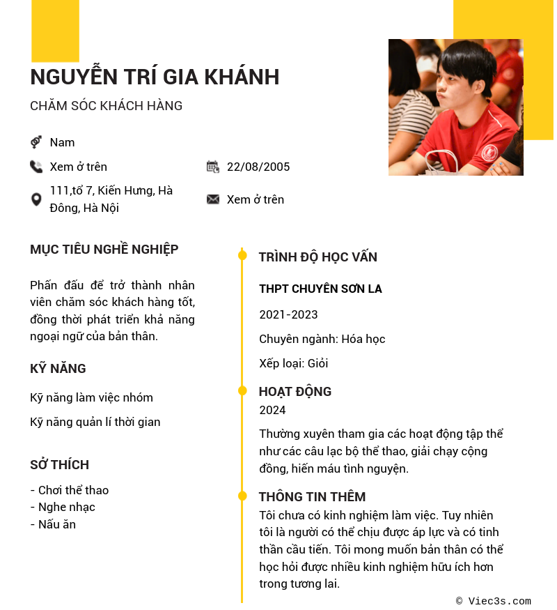 CV ứng viên