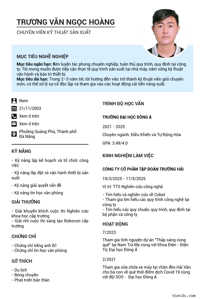 CV ứng viên