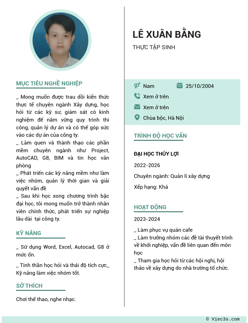 CV ứng viên