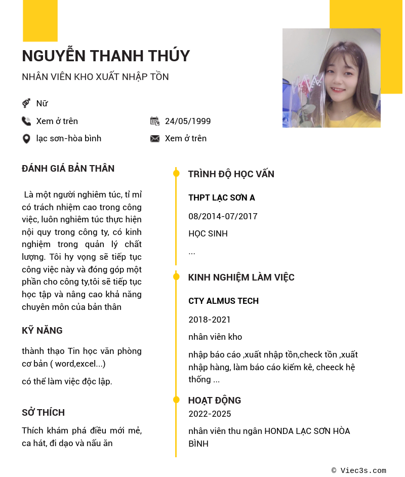 CV ứng viên