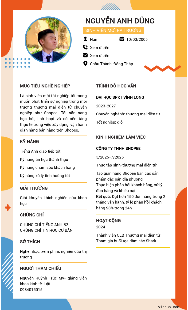 CV ứng viên