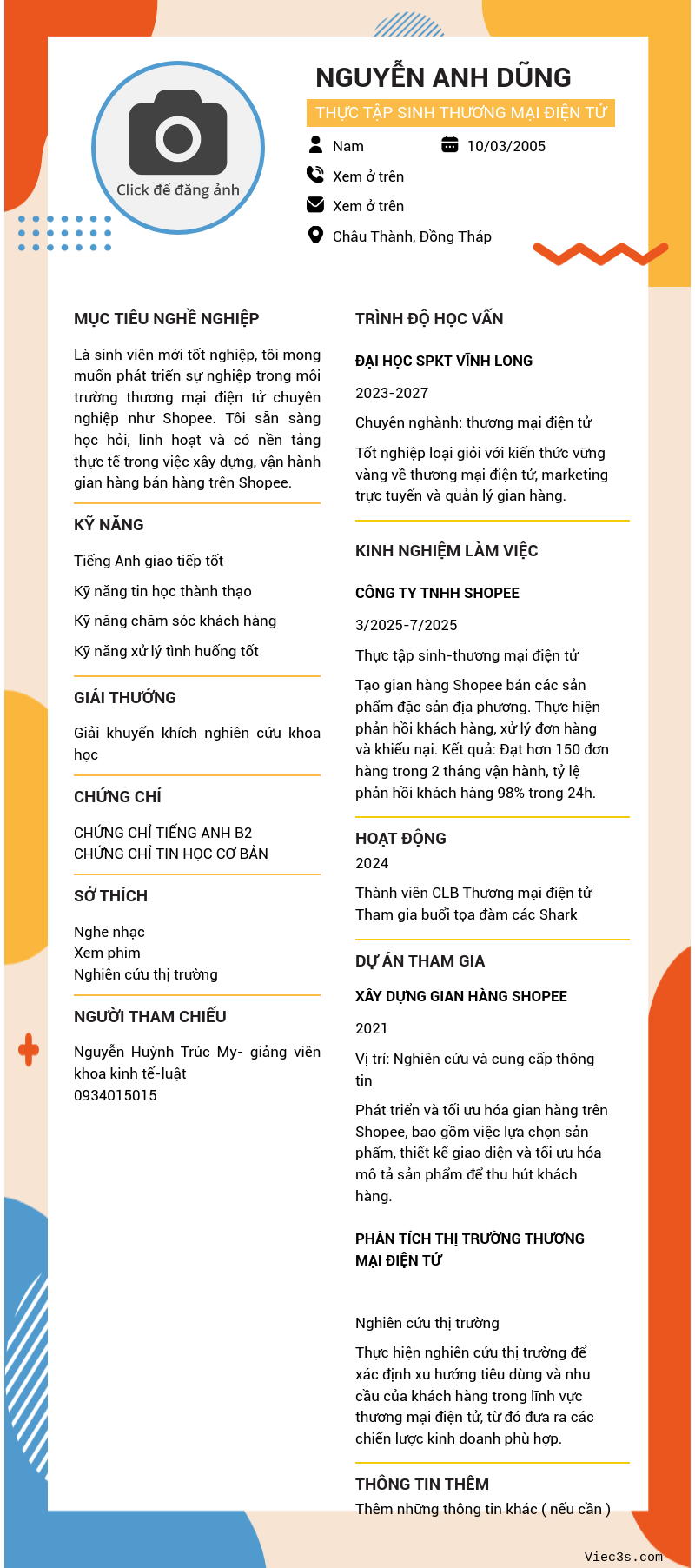 CV ứng viên