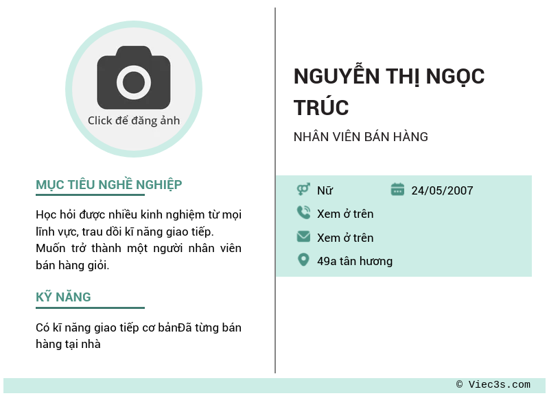 CV ứng viên