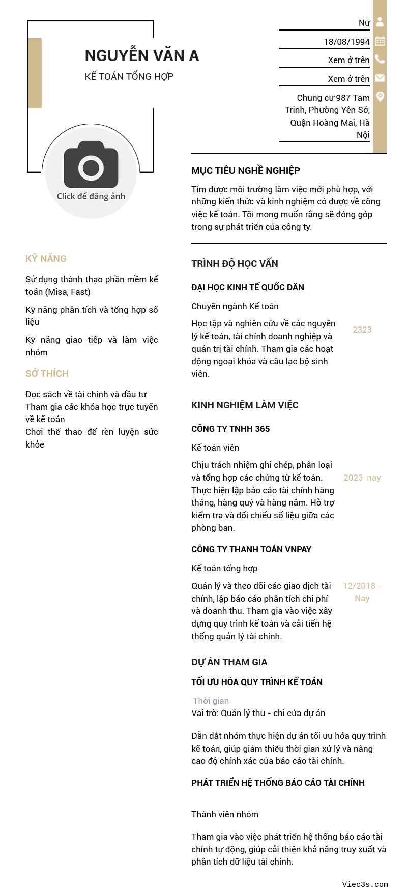 CV ứng viên