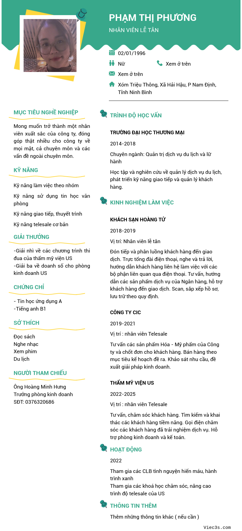 CV ứng viên
