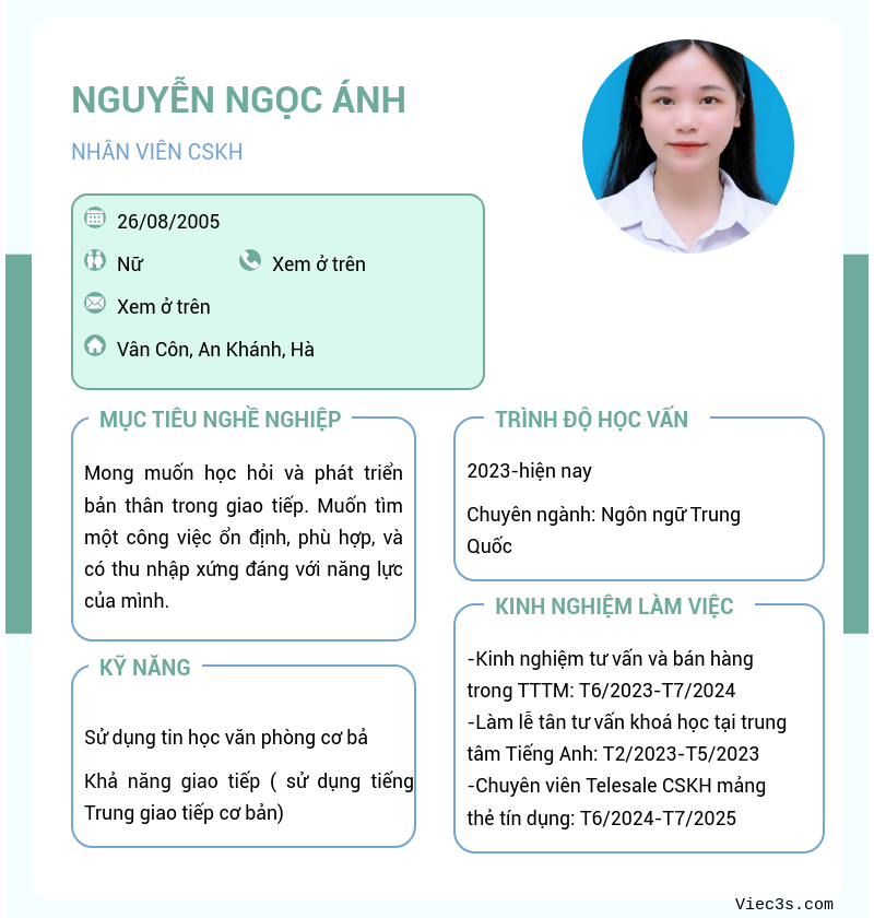 CV ứng viên
