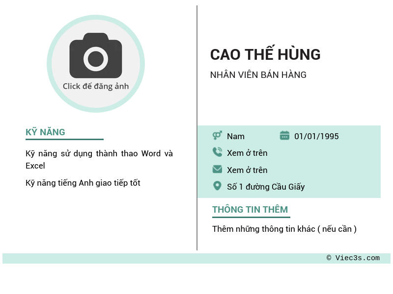 CV ứng viên