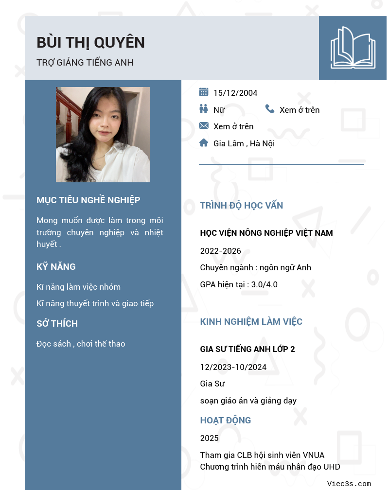 CV ứng viên