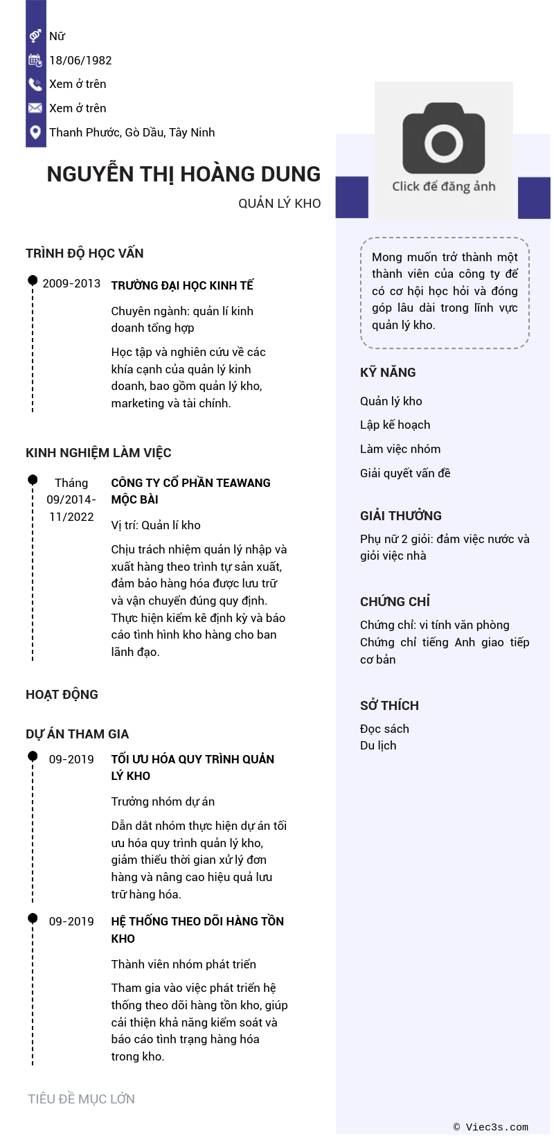CV ứng viên