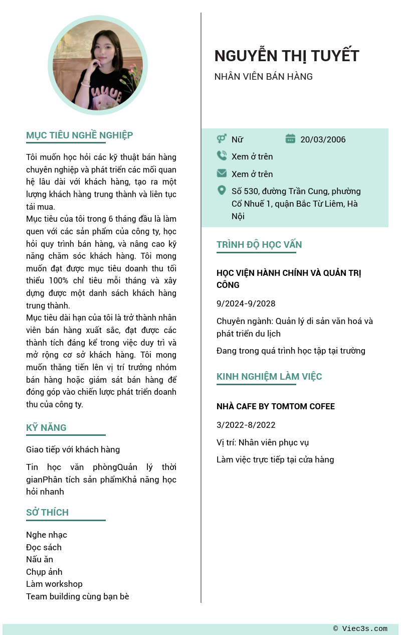 CV ứng viên