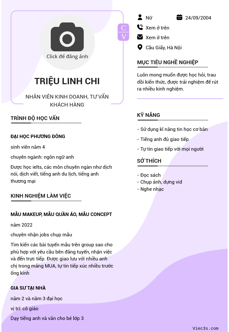 CV ứng viên