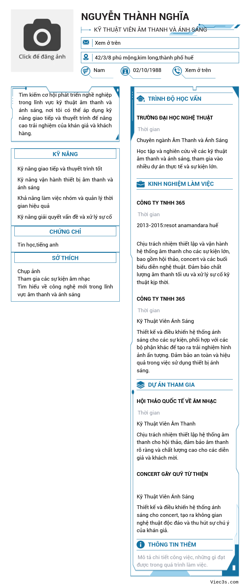 CV ứng viên