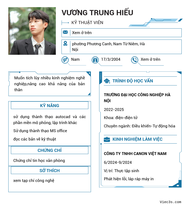 CV ứng viên