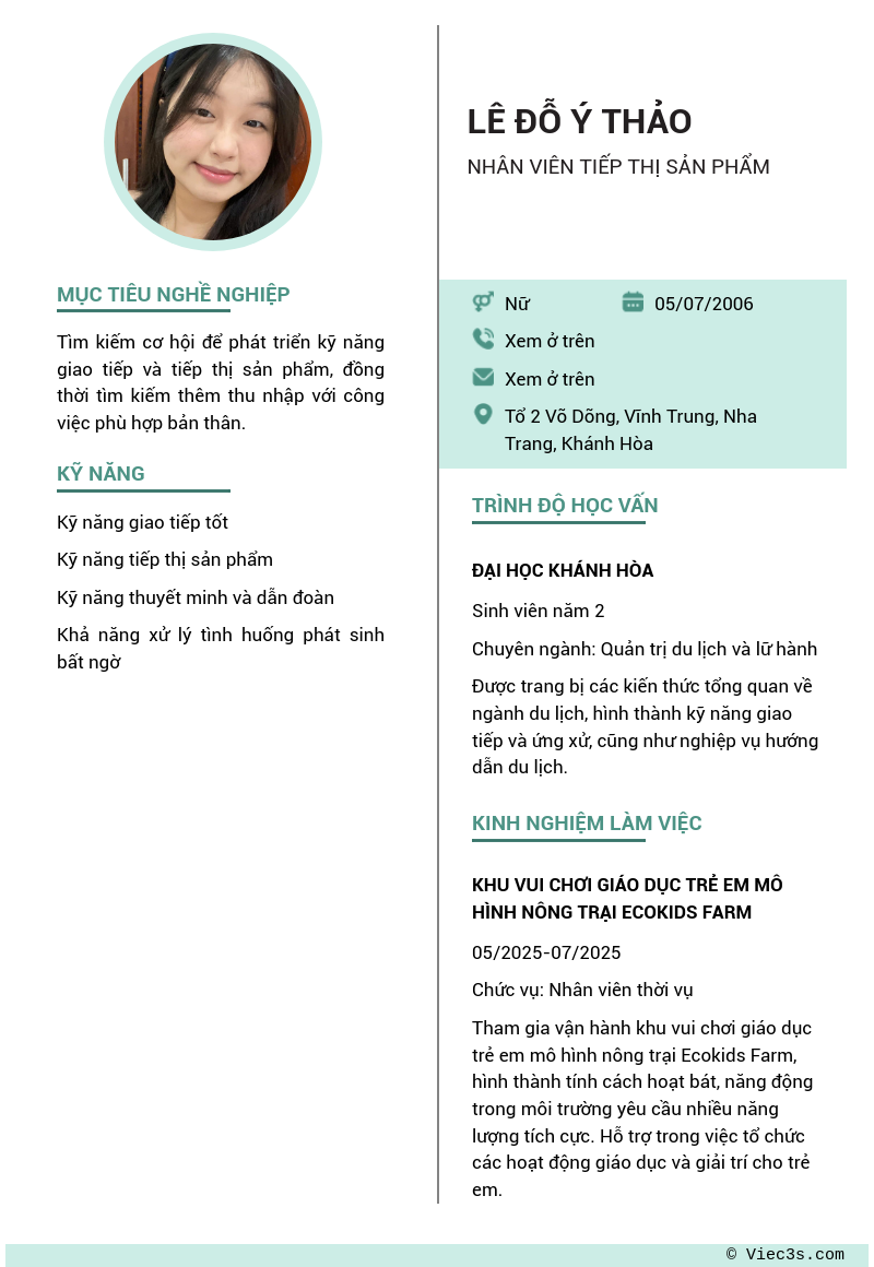 CV ứng viên