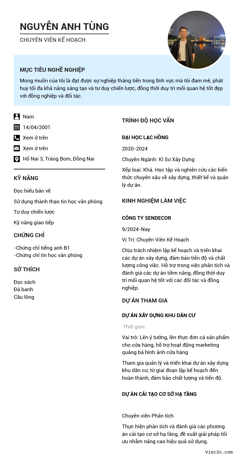 CV ứng viên