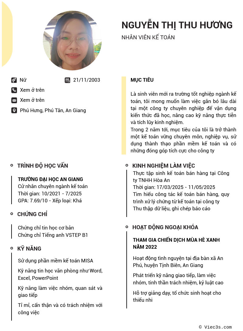 CV ứng viên
