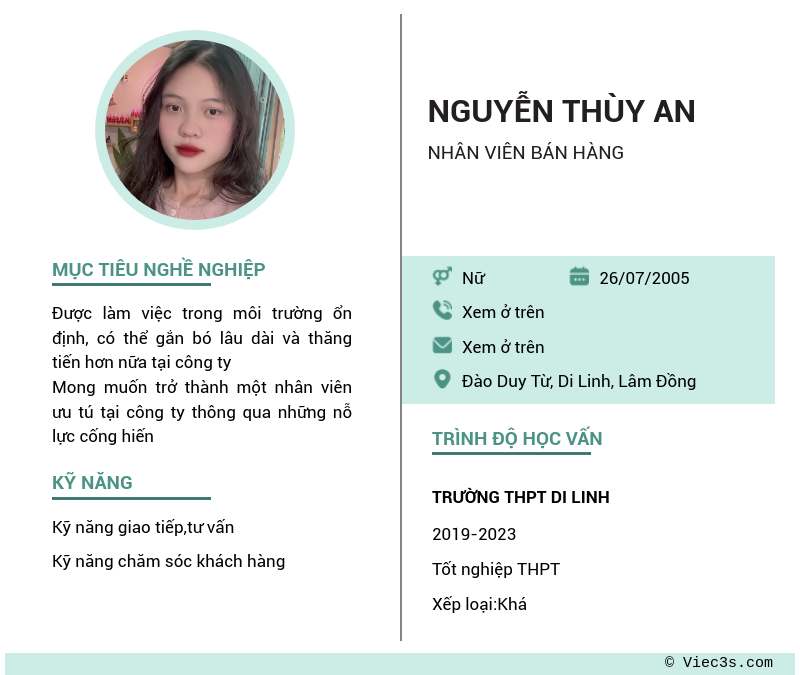 CV ứng viên