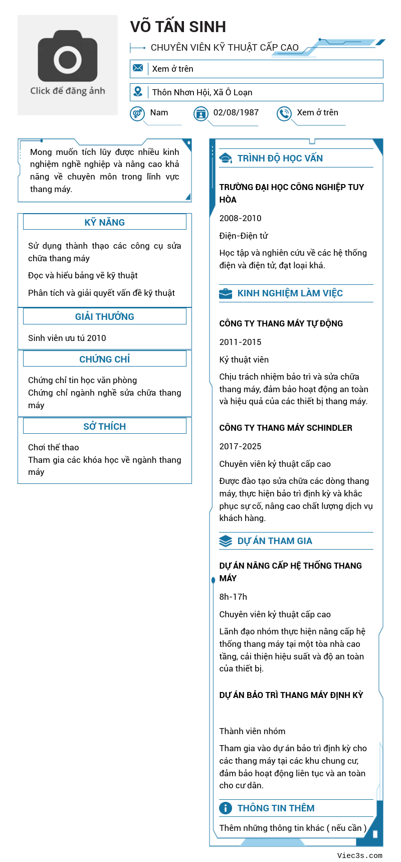 CV ứng viên