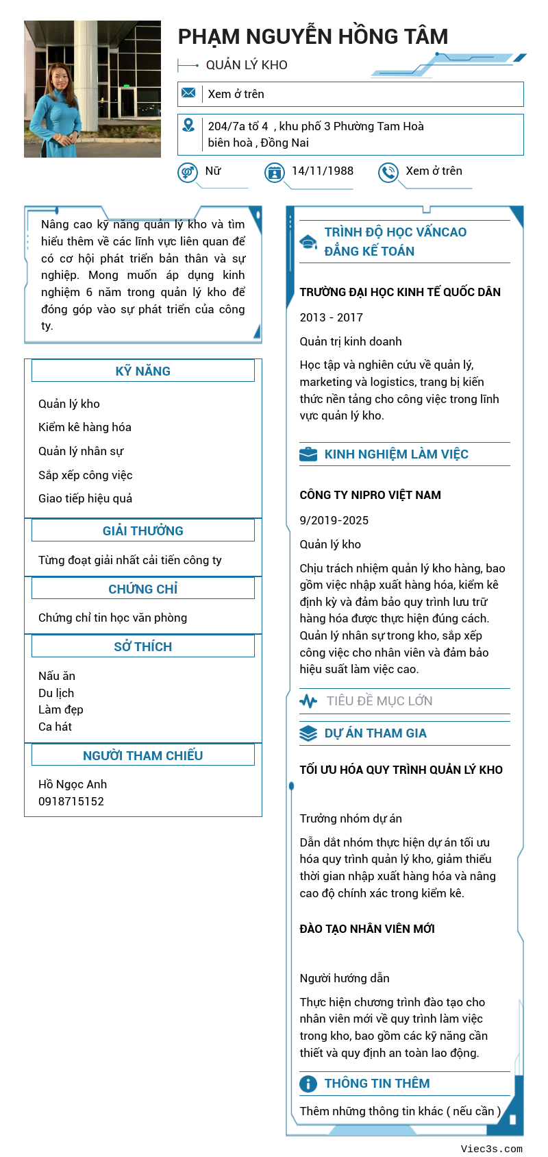 CV ứng viên