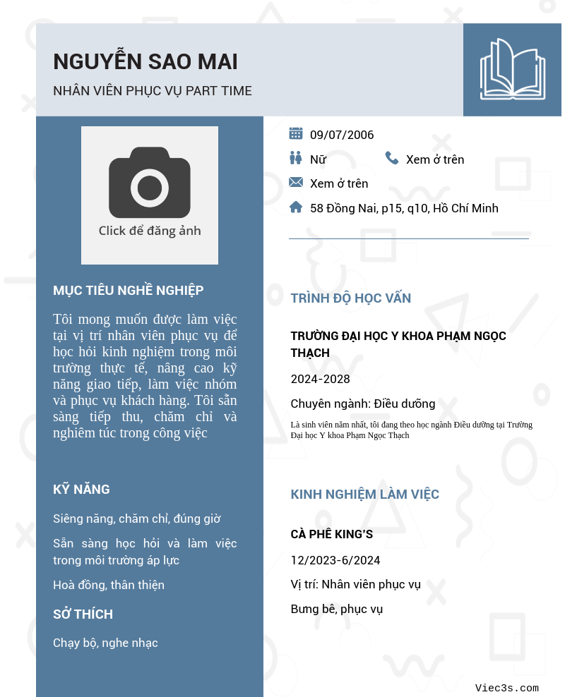 CV ứng viên