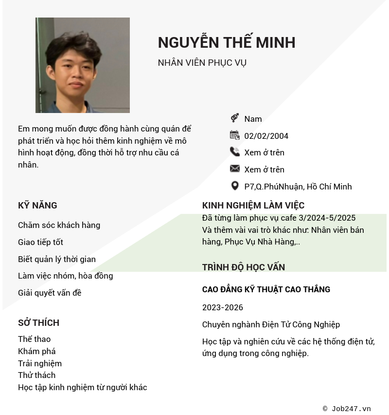 CV ứng viên