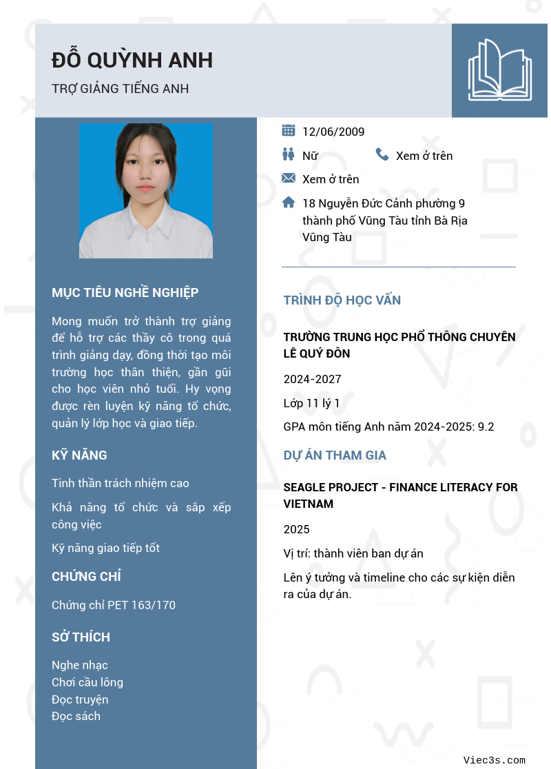 CV ứng viên