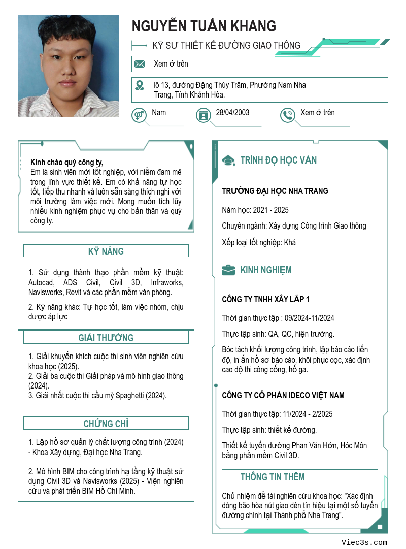 CV ứng viên