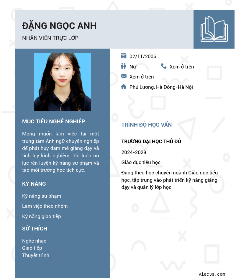 CV ứng viên